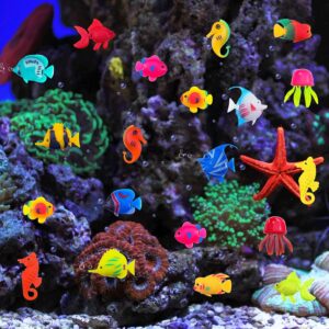 Aquarium Decor Set Floating Fishes