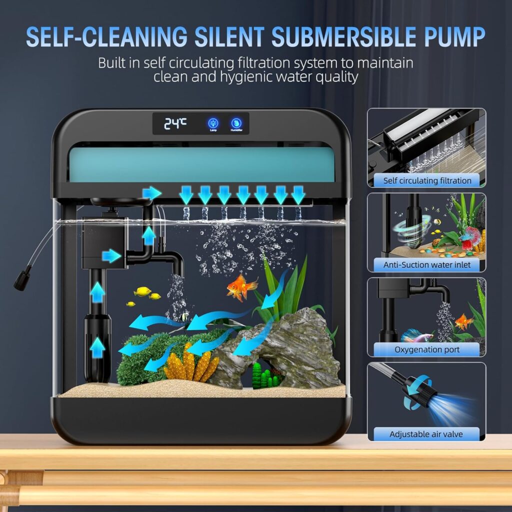 Aquarium Kit Complete Modern Compact System 2