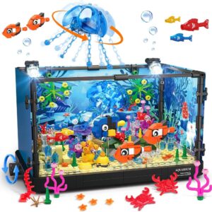 LED Light Fish Tank Building Set