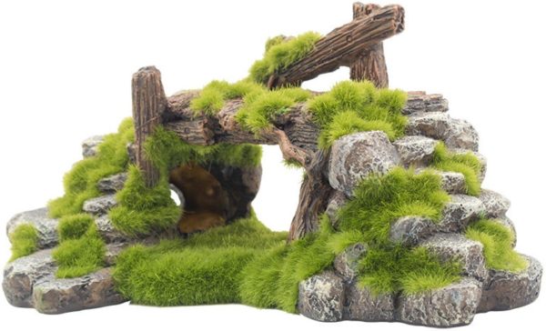 Moss Rockery Aquarium Decoration Natural Aquascaping Features